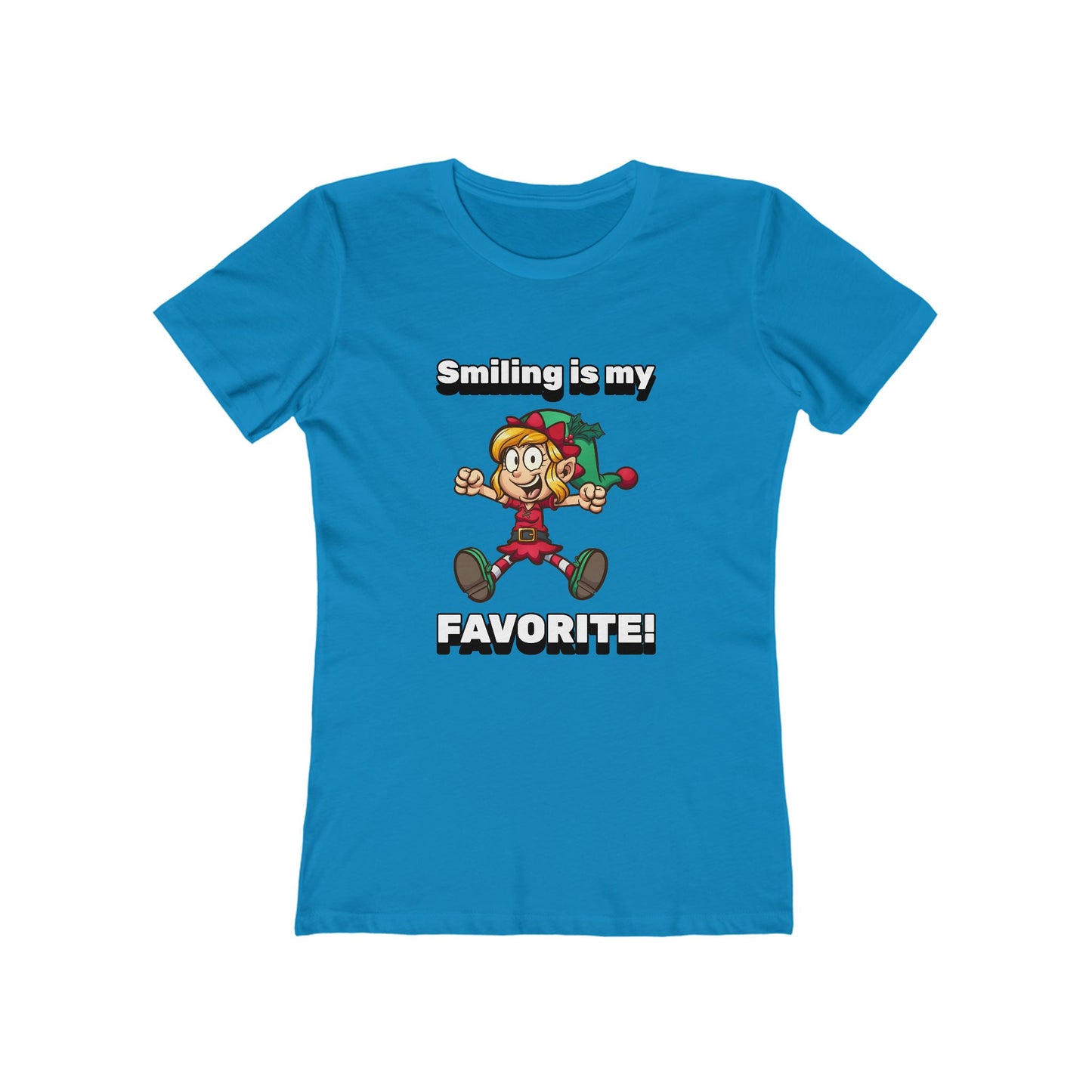 Smiling is my Favorite Elf - Women's T-shirt