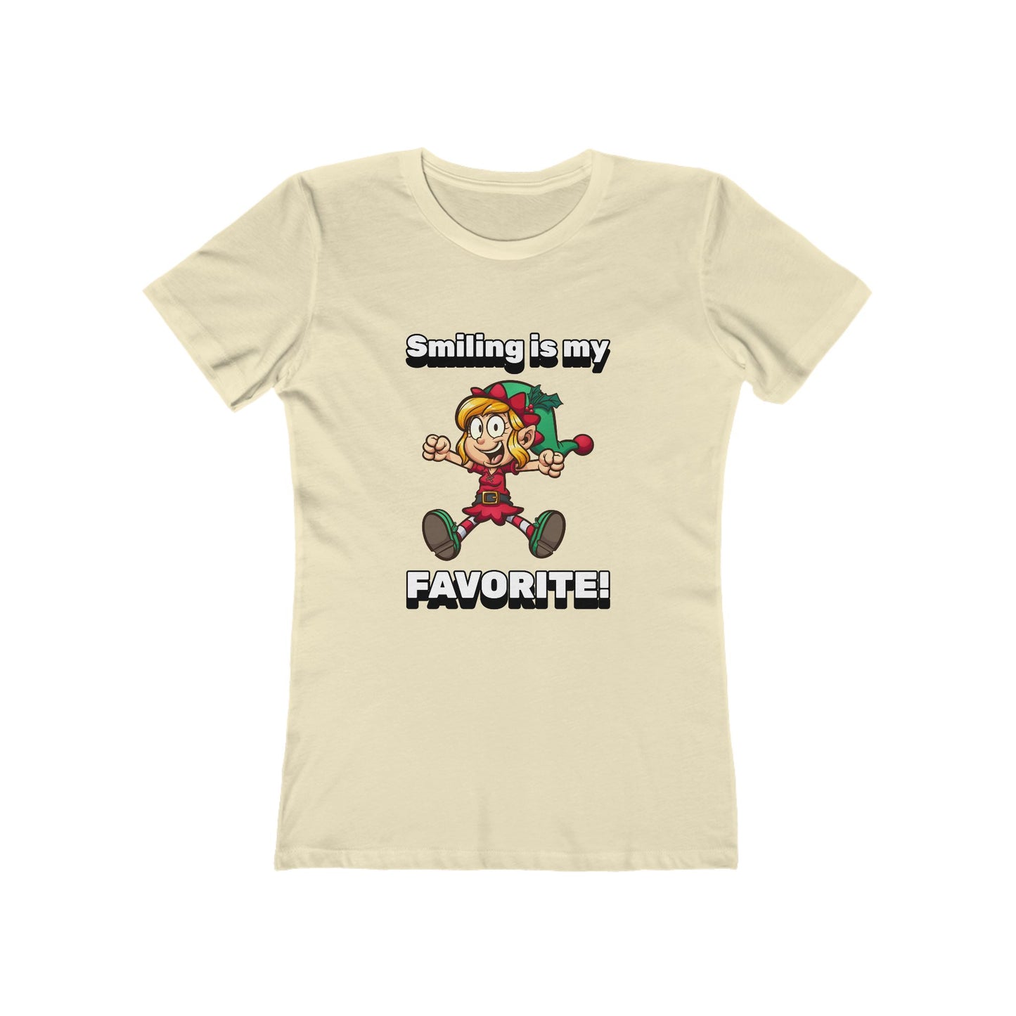 Smiling is my Favorite Elf - Women's T-shirt