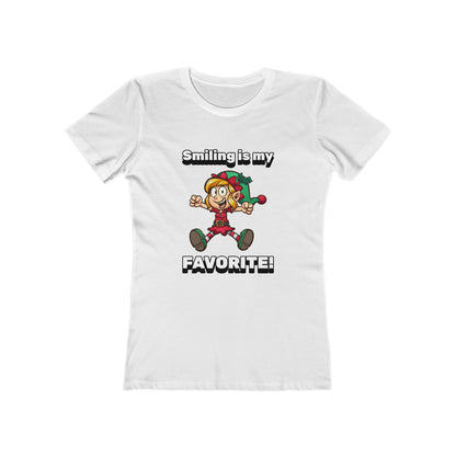 Smiling is my Favorite Elf - Women's T-shirt