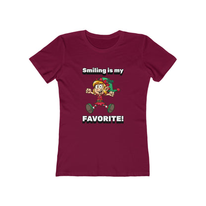 Smiling is my Favorite Elf - Women's T-shirt