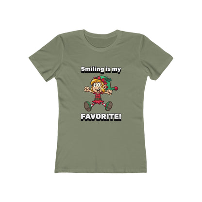 Smiling is my Favorite Elf - Women's T-shirt