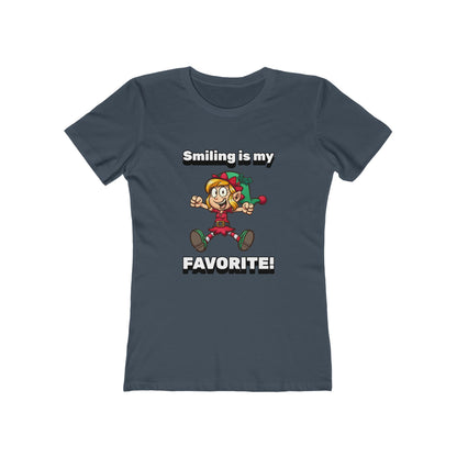 Smiling is my Favorite Elf - Women's T-shirt