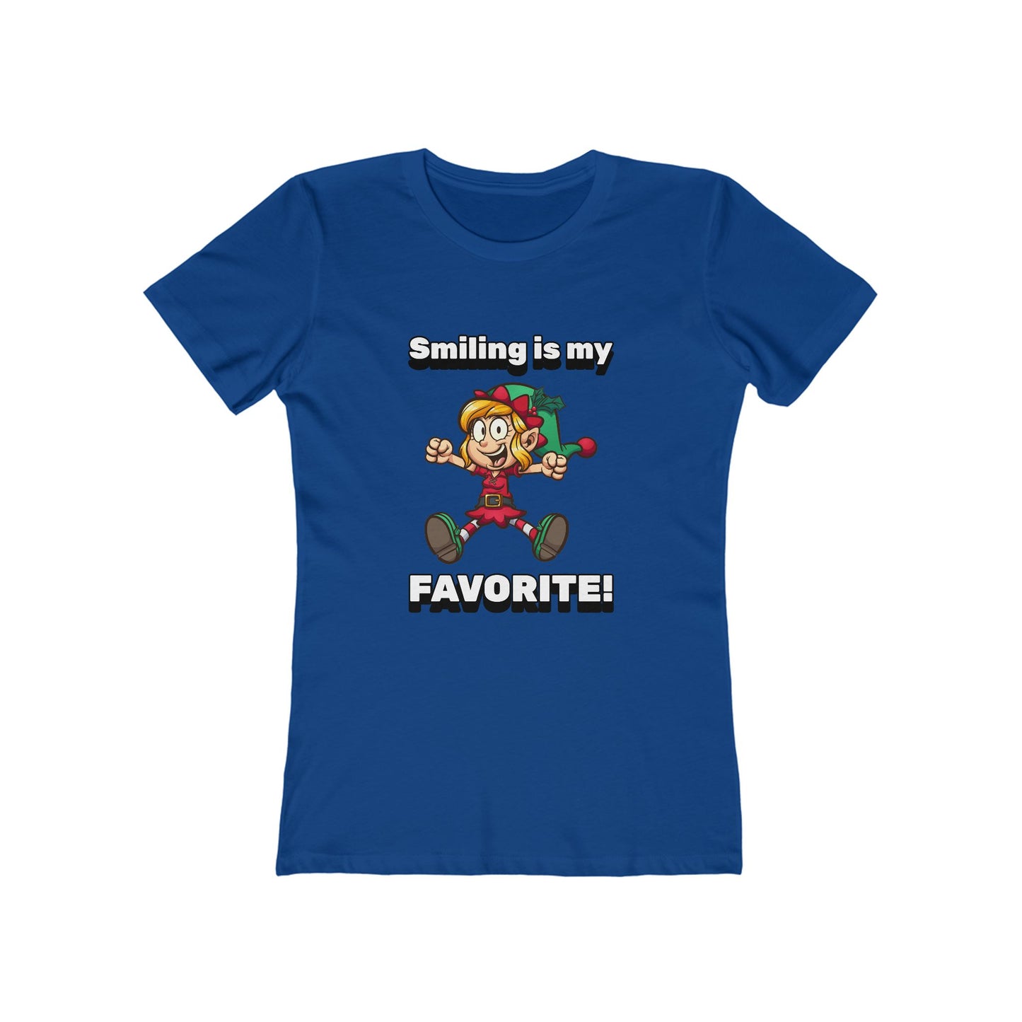Smiling is my Favorite Elf - Women's T-shirt
