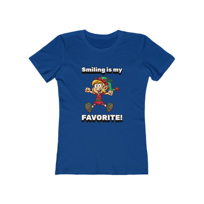 Smiling is my Favorite Elf - Women's T-shirt