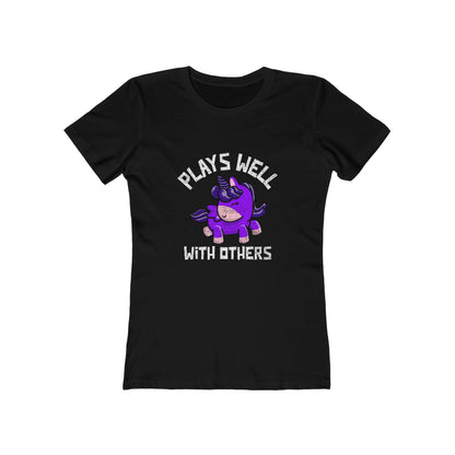 Plays Well With Others (Unicorn) - Women's T-shirt