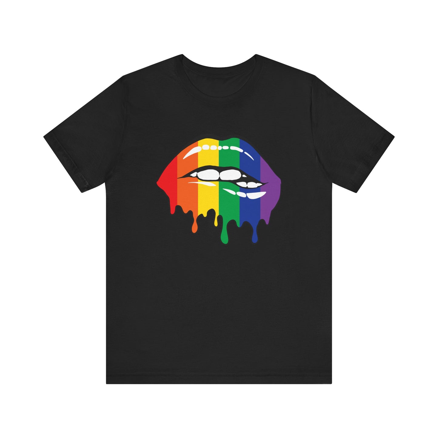 Biting Lips Rainbow Pride - Unisex T-Shirt