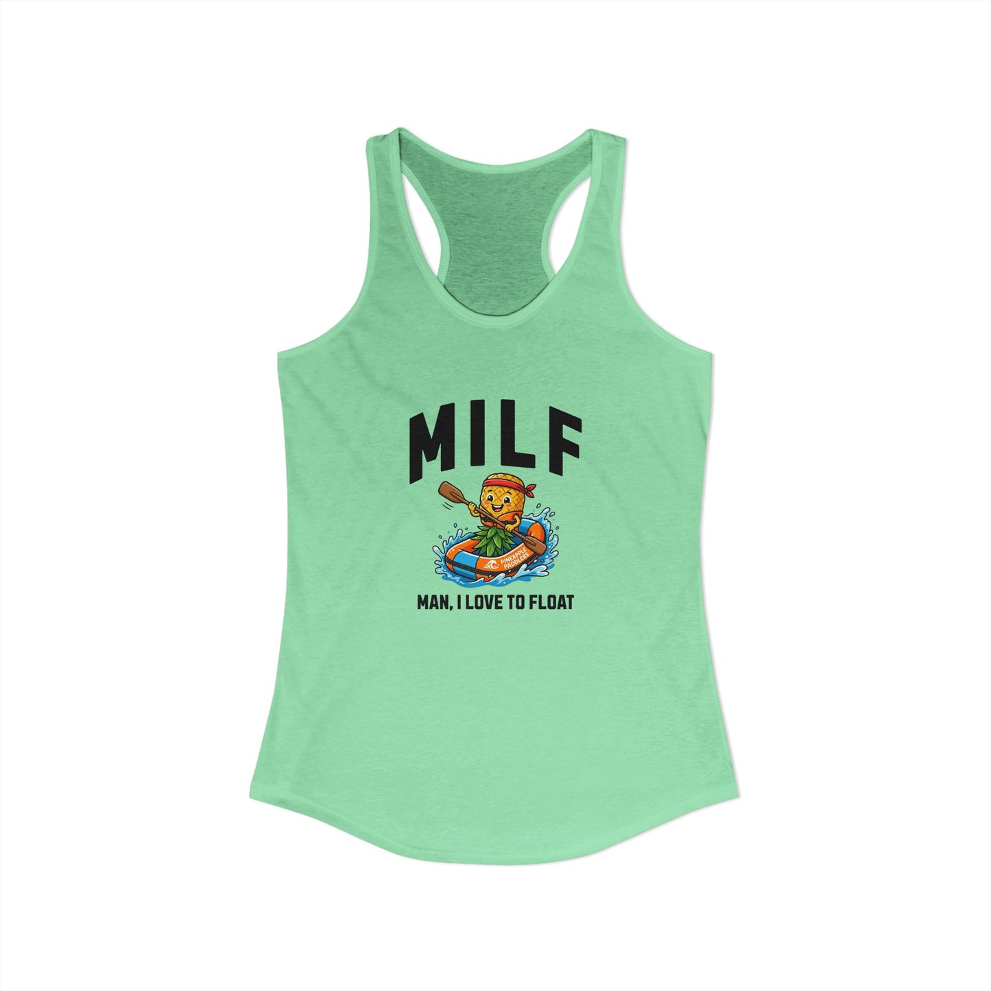 MILF - Man I Love to Float - Women's Racerback Tank
