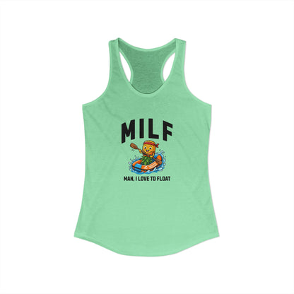 MILF - Man I Love to Float - Women's Racerback Tank