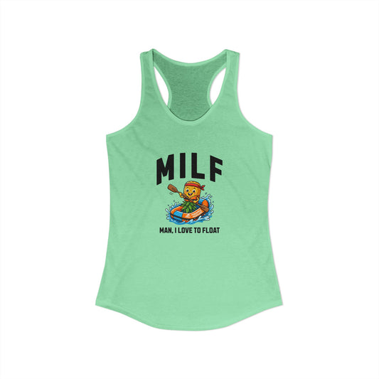 MILF - Man I Love to Float - Women's Racerback Tank