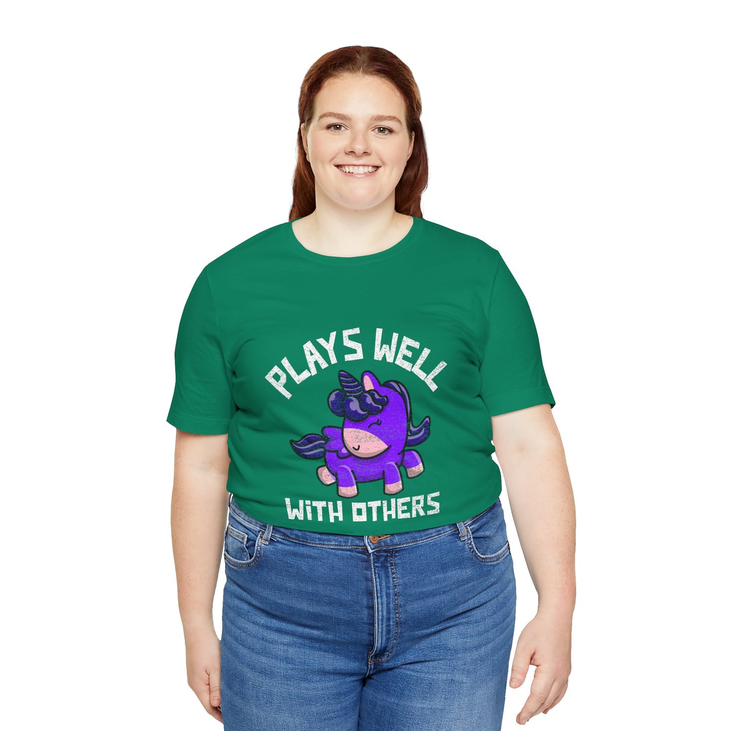 Plays Well With Others (Unicorn) - Unisex T-Shirt