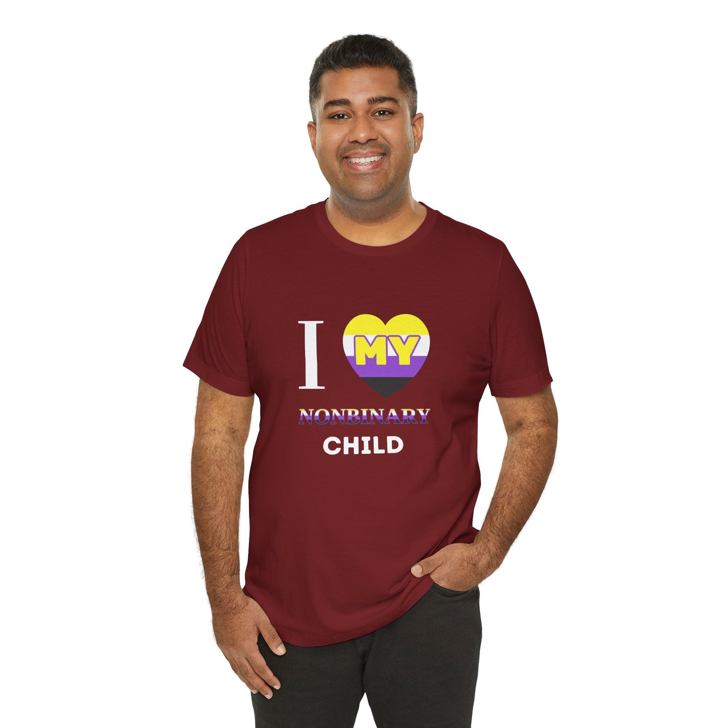 I Heart my Nonbinary Child - Unisex T-Shirt