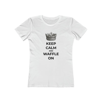 Keep Calm and Waffle On - Women's T-shirt