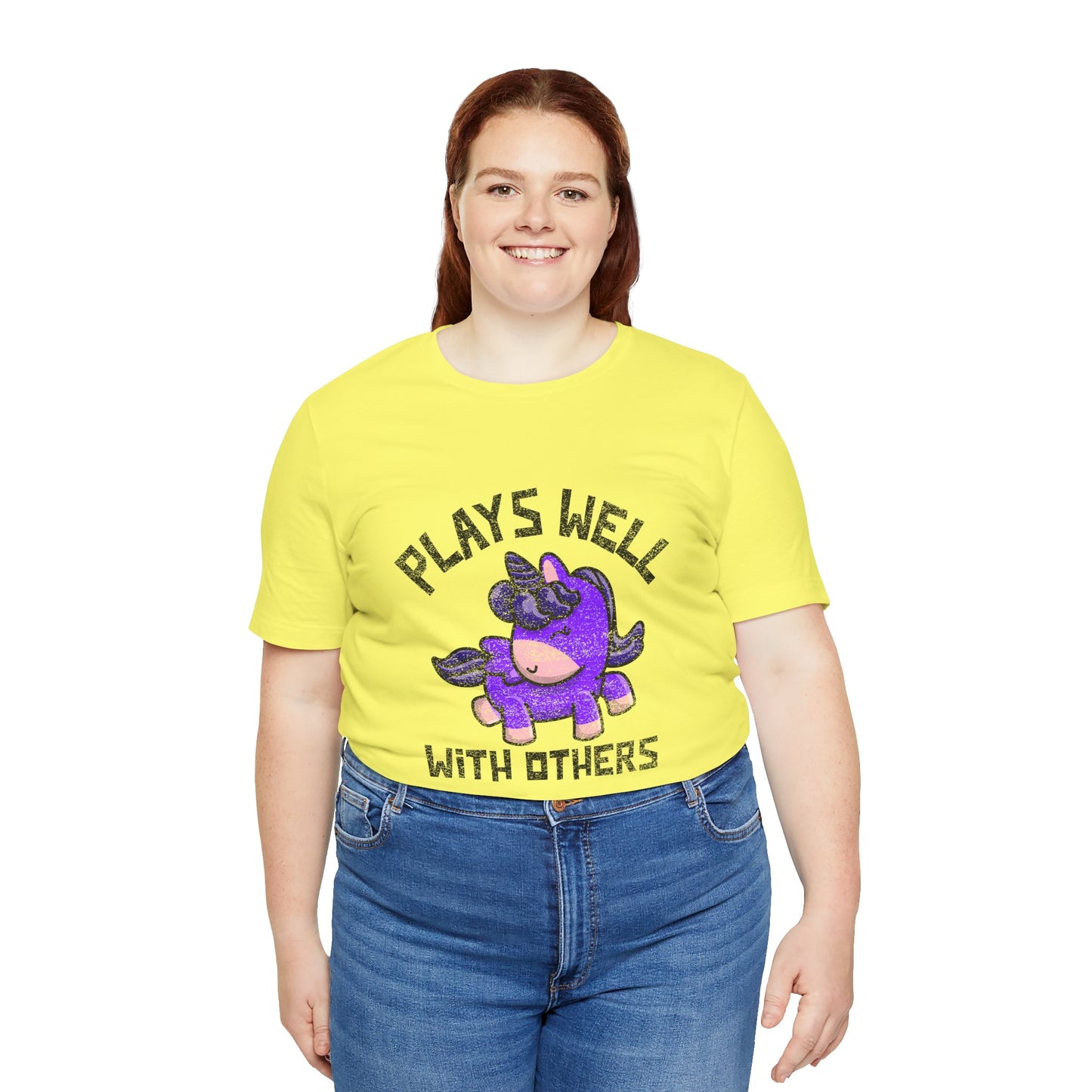Plays Well With Others (Unicorn) - Unisex T-Shirt