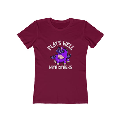 Plays Well With Others (Unicorn) - Women's T-shirt