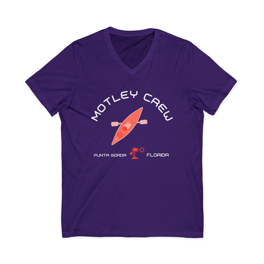 Motley Crew, Claudia S - Unisex Jersey V-Neck T-Shirt