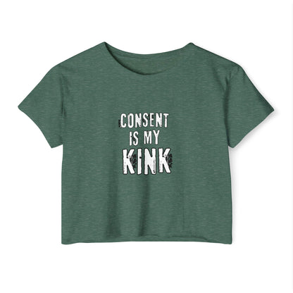 Consent is my Kink - Women's Festival Crop Top