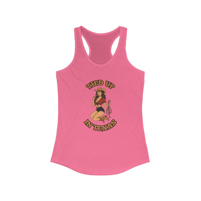 Tied Up in Texas - Women's Ideal Racerback Tank