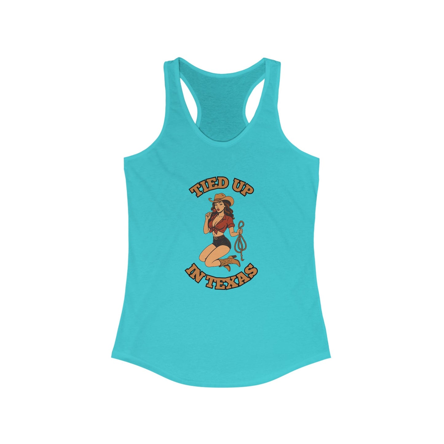 Tied Up in Texas - Women's Ideal Racerback Tank