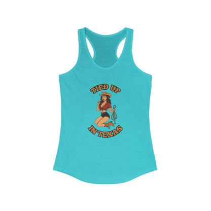 Tied Up in Texas - Women's Ideal Racerback Tank