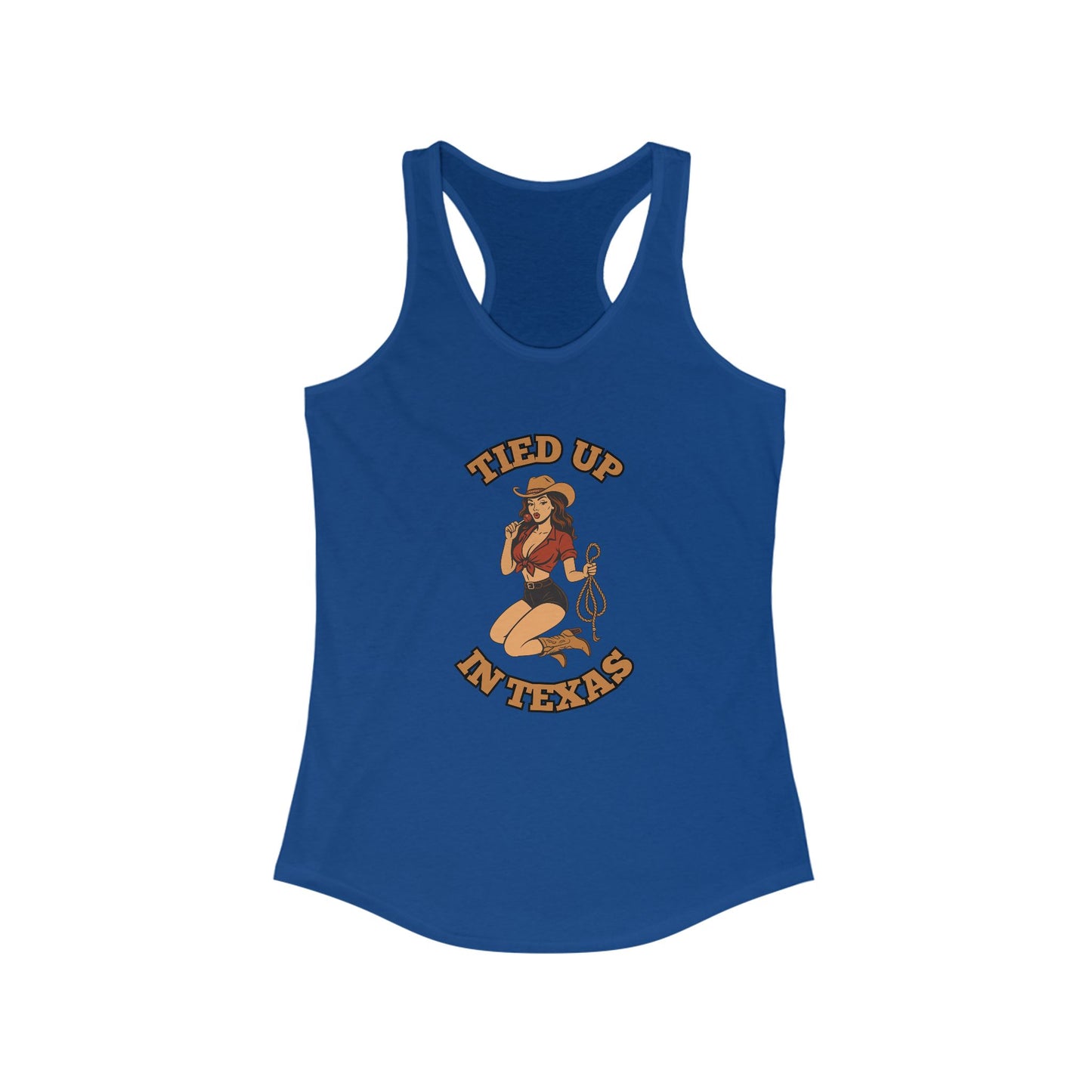 Tied Up in Texas - Women's Ideal Racerback Tank