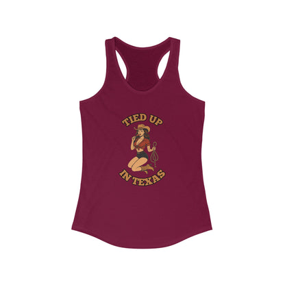 Tied Up in Texas - Women's Ideal Racerback Tank