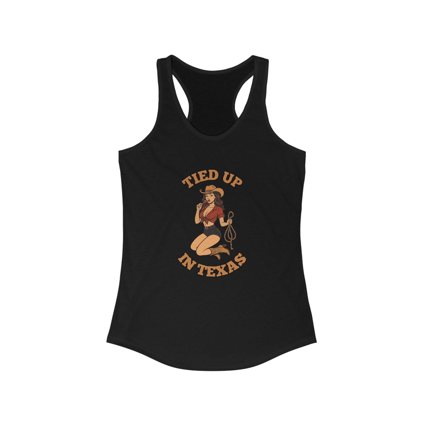 Tied Up in Texas - Women's Ideal Racerback Tank