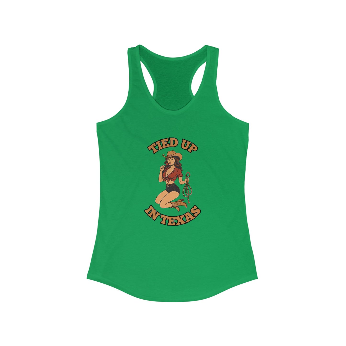 Tied Up in Texas - Women's Ideal Racerback Tank