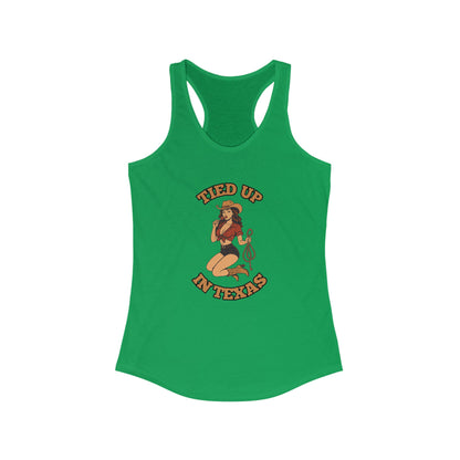 Tied Up in Texas - Women's Ideal Racerback Tank