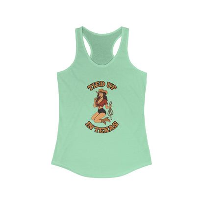 Tied Up in Texas - Women's Ideal Racerback Tank