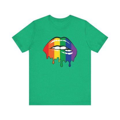 Biting Lips Rainbow Pride - Unisex T-Shirt