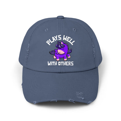 Plays Well With Others (Unicorn) - Even More Distressed Cap