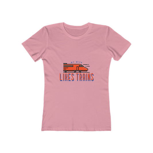 My Wife Likes Trains - Women's T-shirt