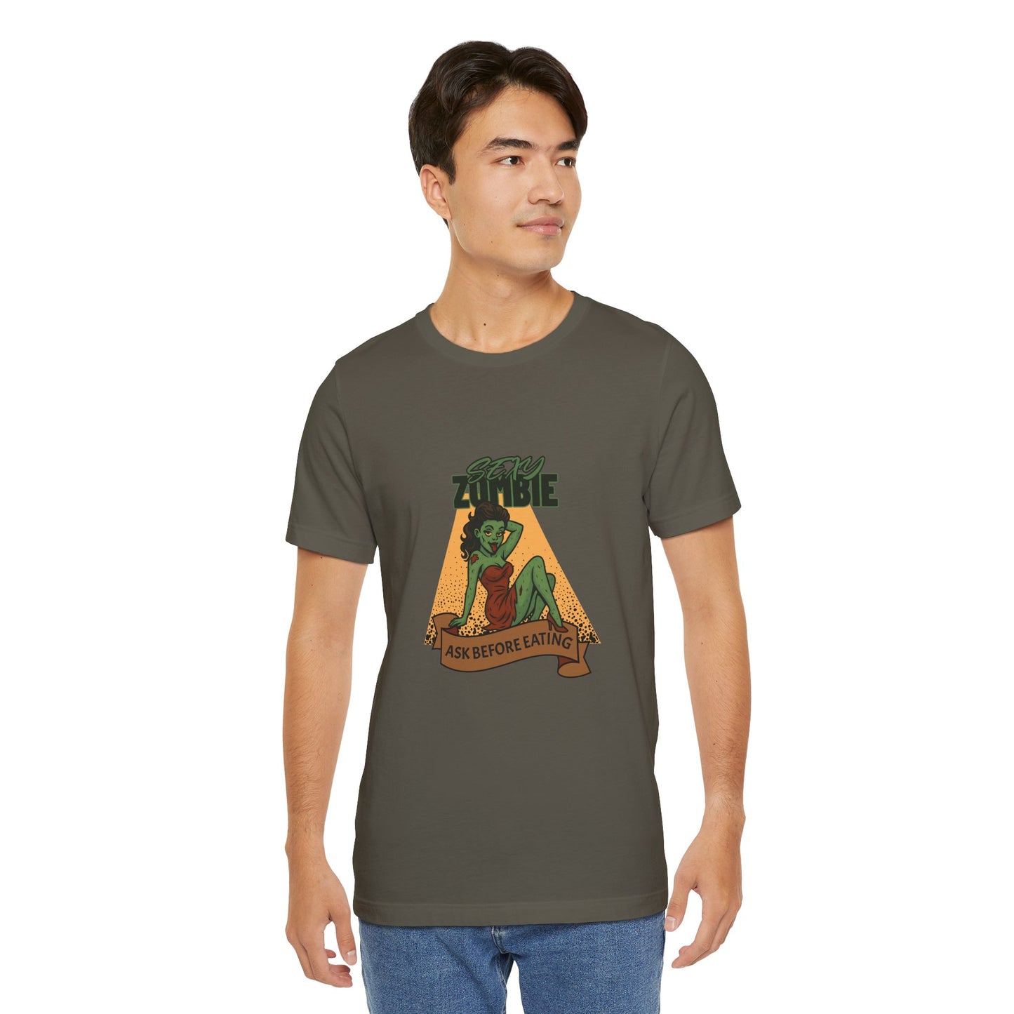 Sexy Zombie Ask Before Eating - Unisex T-Shirt