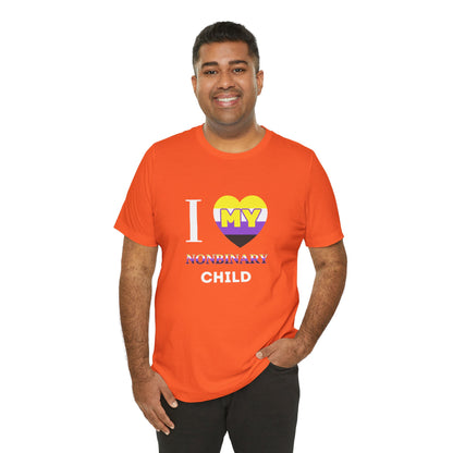I Heart my Nonbinary Child - Unisex T-Shirt