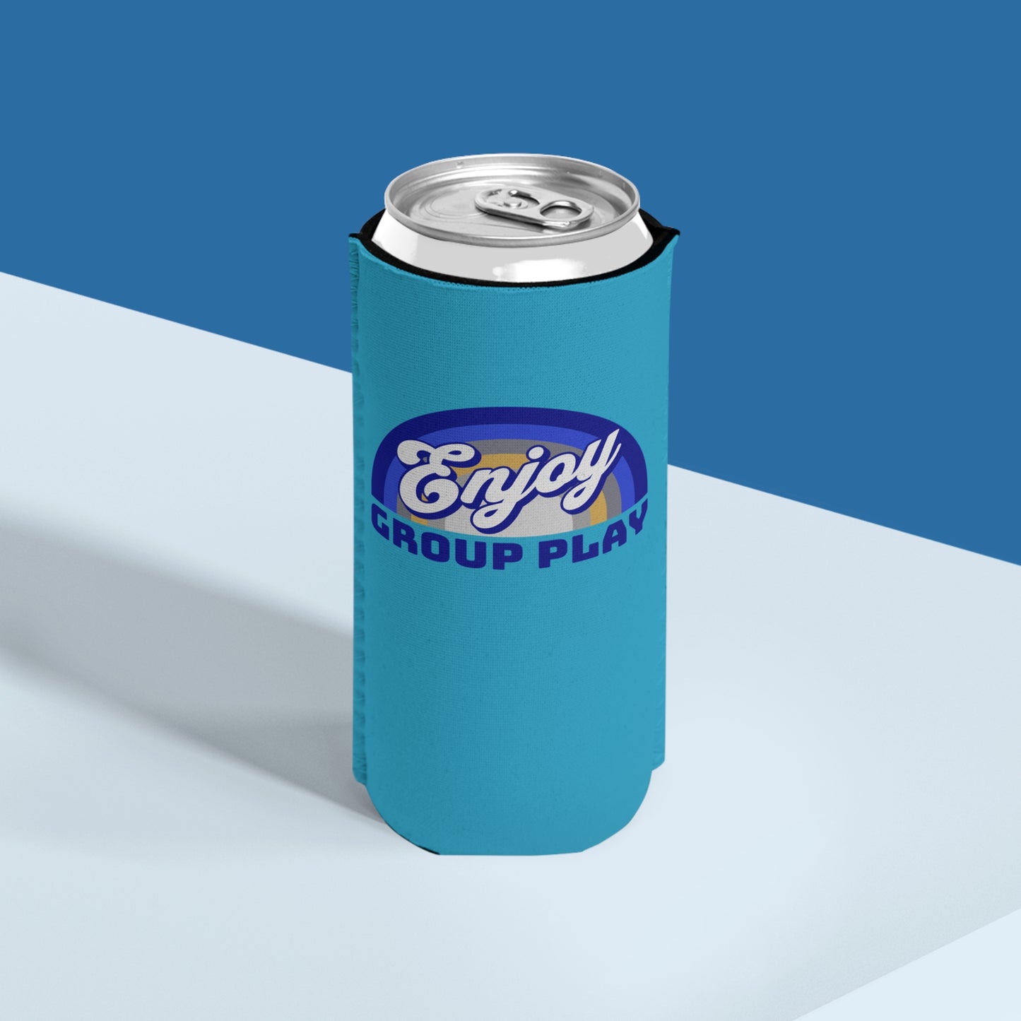 Enjoy Group Play - Slim Can Koozie
