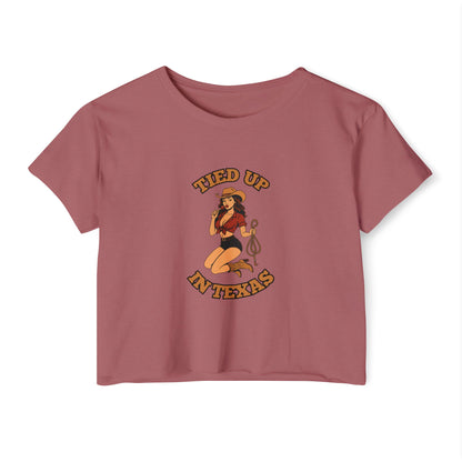 Tied Up in Texas - Women's Festival Crop Top
