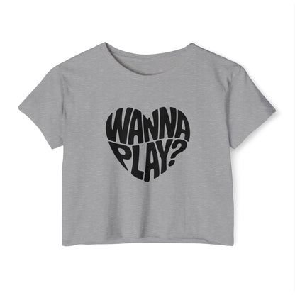 Wanna Play? - Women's Festival Crop Top