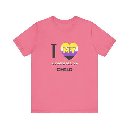 I Heart my Nonbinary Child - Unisex T-Shirt