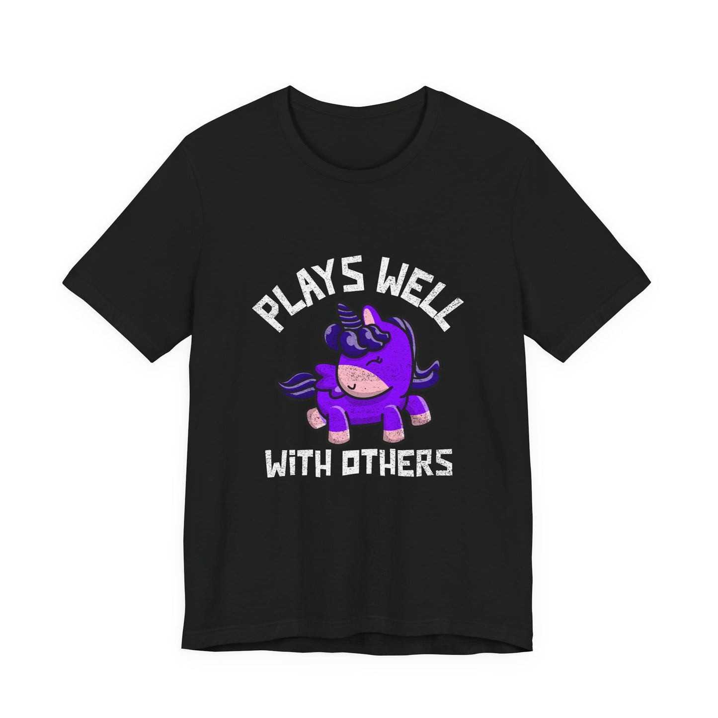Plays Well With Others (Unicorn) - Unisex T-Shirt