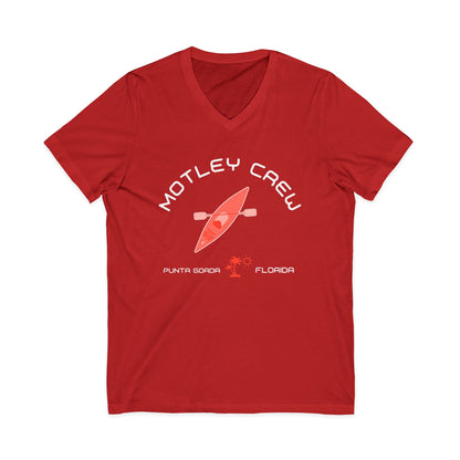 Motley Crew, Claudia S - Unisex Jersey V-Neck T-Shirt