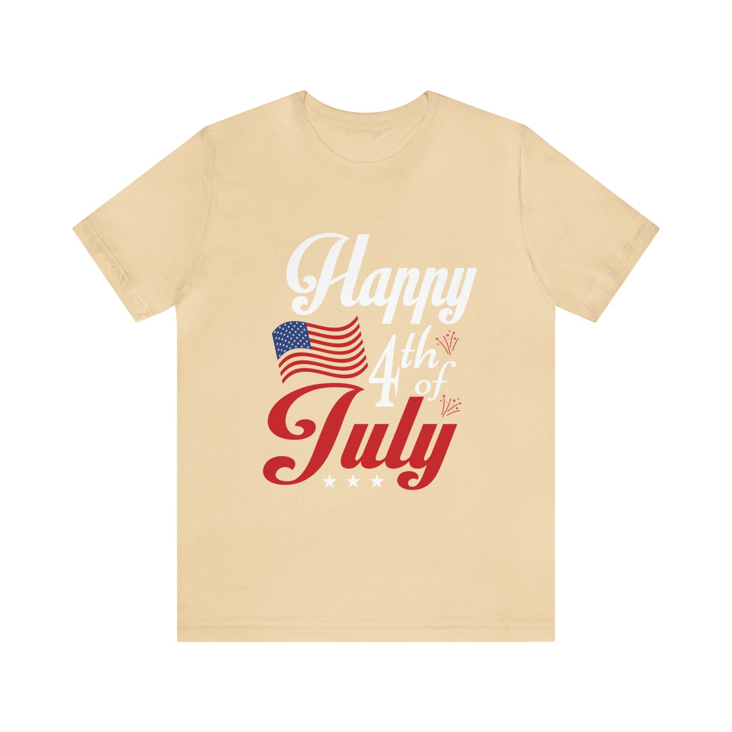 Happy 4th of July Flag - Unisex T-Shirt