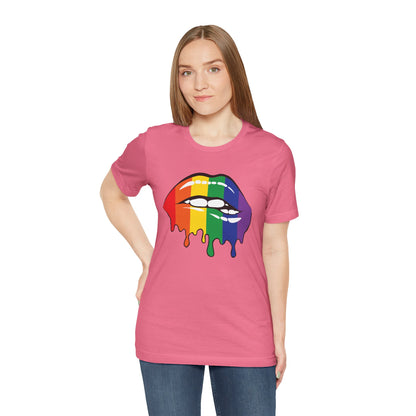 Biting Lips Rainbow Pride - Unisex T-Shirt