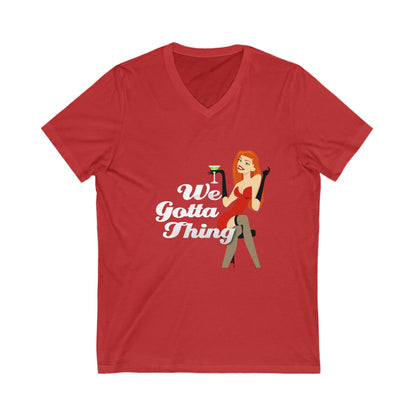 WGT - Unisex Jersey Short Sleeve V-Neck Tee
