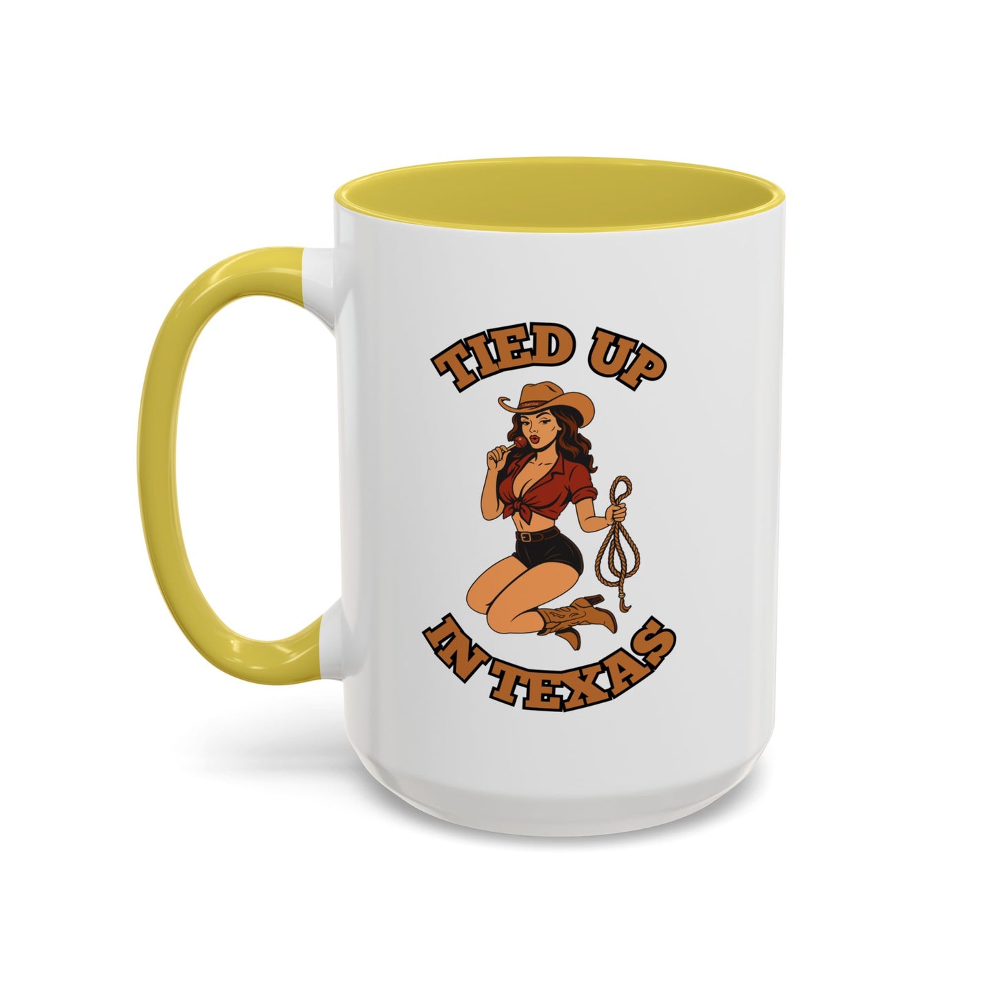 Tied up in Texas - Colorful Ceramic Mug