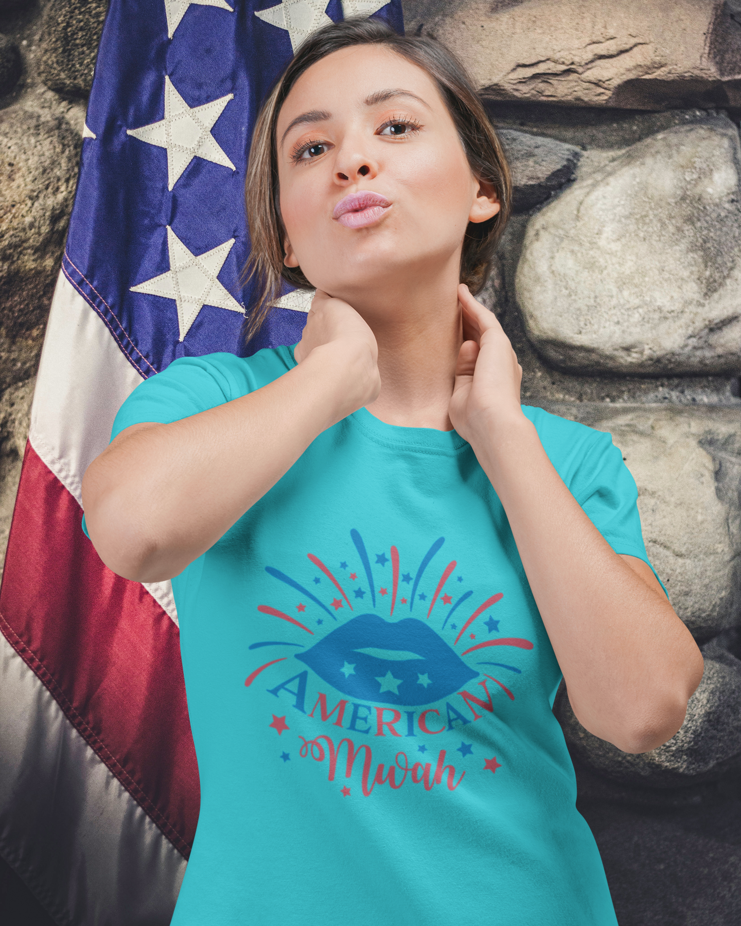 American Mwah - Women's T-shirt