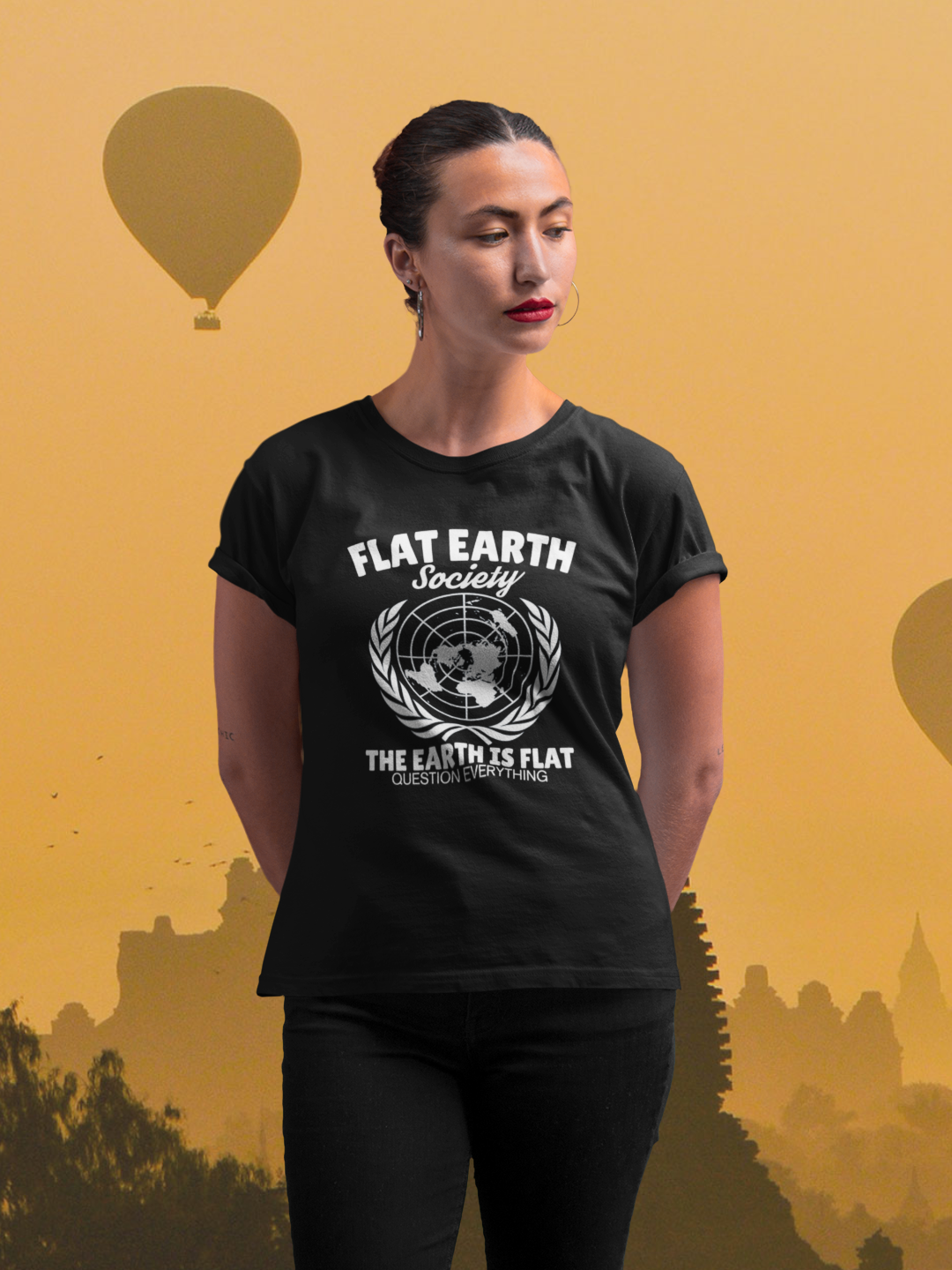 Flat Earth Society - Women's T-shirt