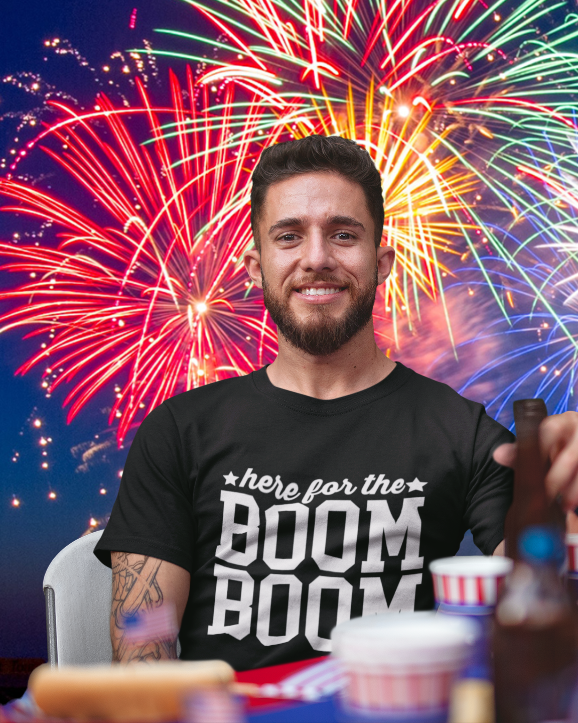 Here For The Boom Boom - Unisex T-Shirt