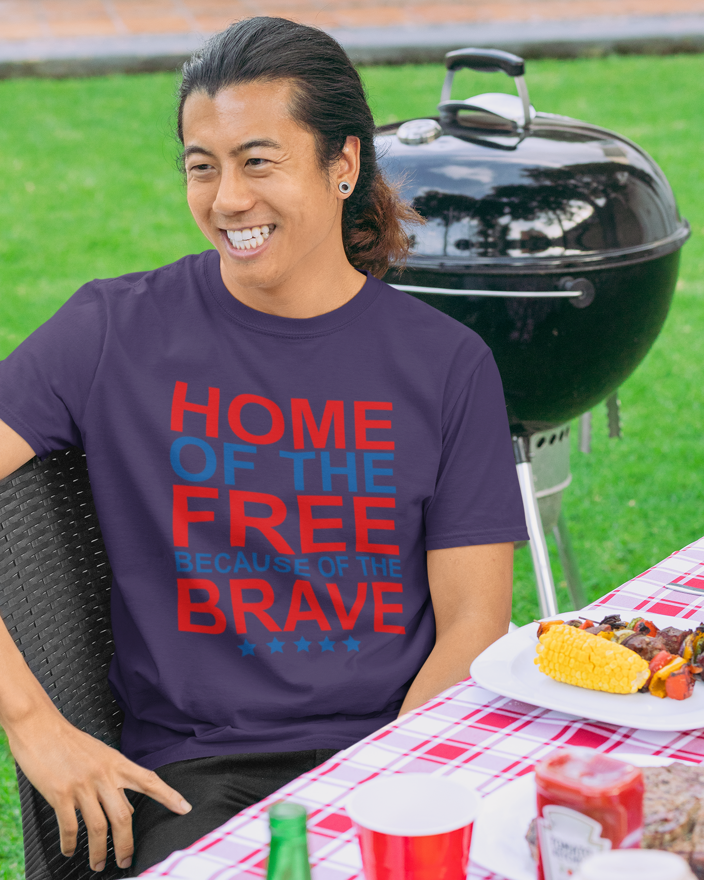 Home of the Free Because of the Brave - Unisex T-Shirt