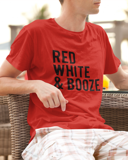 Red White & Booze - Unisex T-Shirt