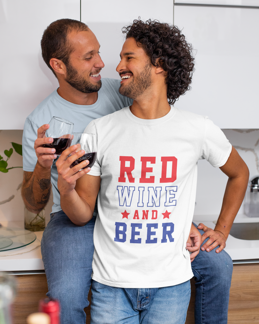 Red Wine And Beer - Unisex T-Shirt